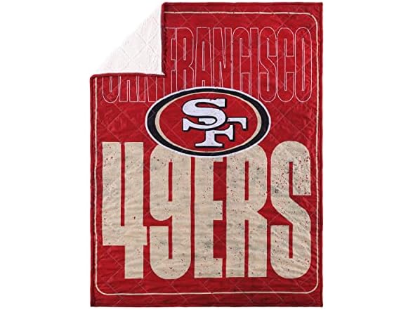 SAN FRANCISCO 49ERS Big Game Sherpa Lined Throw
