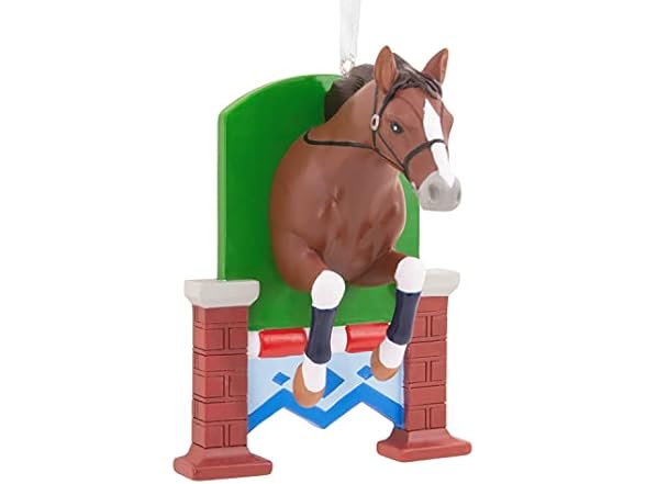 Hallmark Horse Jumping Christmas Ornament