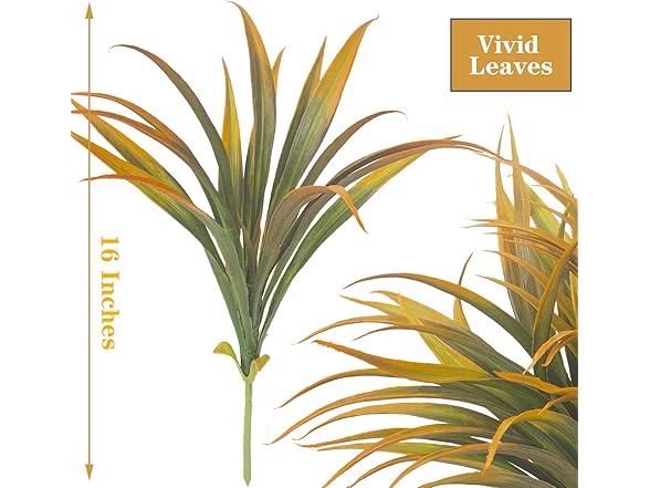 Grunyia 10Pcs Artificial Fall Plants
