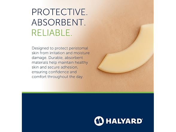HALYARD Ostomy 1/3 Circle Xtra Wide Hydrocolloid