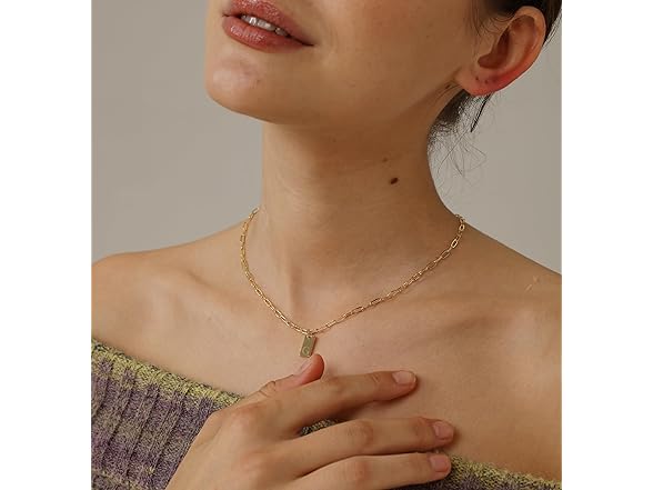 FICXOR Dainty Gold Necklace for Women