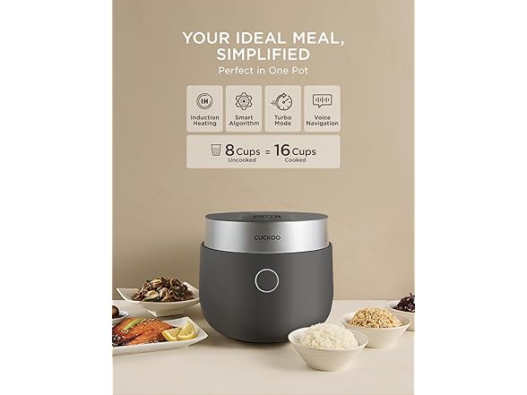 CUCKOO Non-Pressure Rice Cooker 8-Cup Uncooked