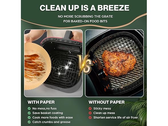Stoear Air Fryer Paper Liners