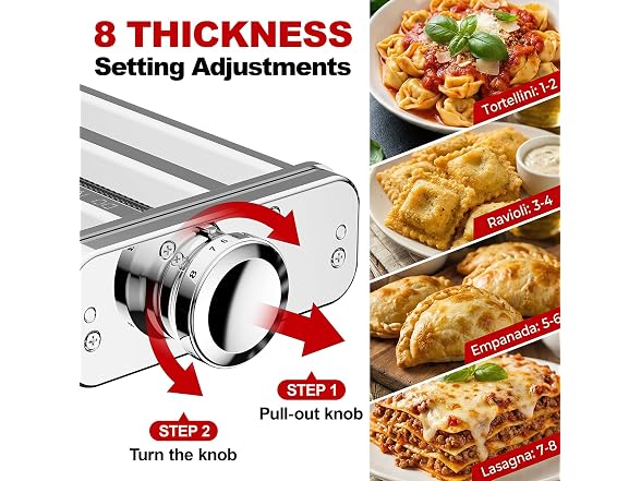 GVODE Silver Electric Pasta Maker Machine