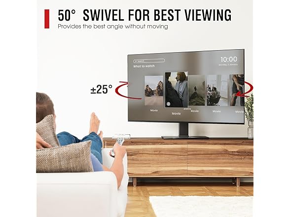AOKCOS Universal Swivel TV Stand Base | 32-75"