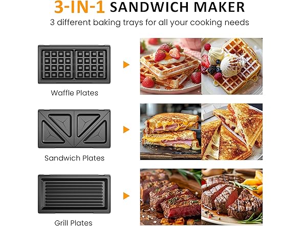 Sunvivi Sandwich Maker Panini Press