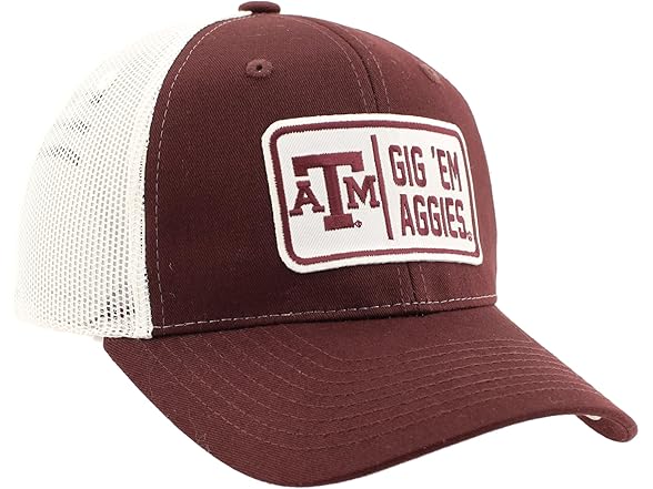 AGGIES Snapback Big Rig White Team Color