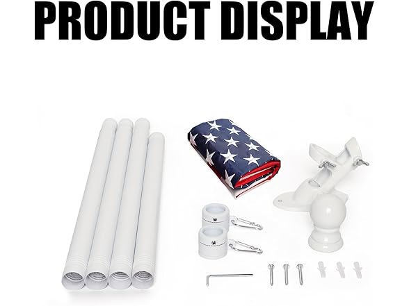 NELXINJO 5FT Flag Pole Kit (Your Choice)