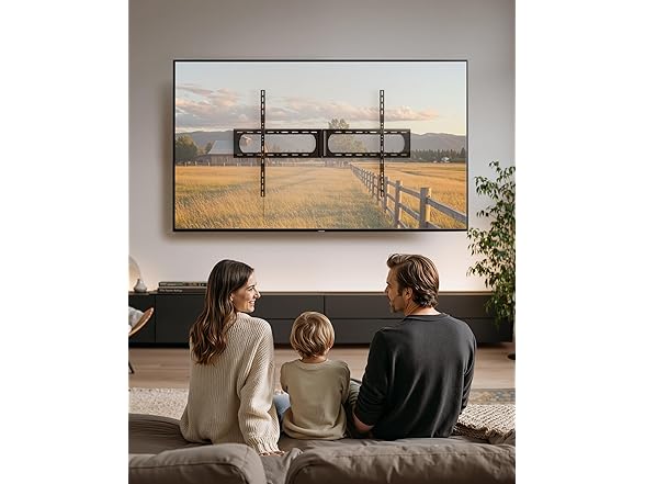 monTEK Heavy Duty XXL Fixed TV Wall Mount | 37–140"
