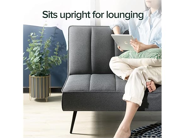 Zinus Quinn Convertible Sofa Bed, 2 in 1