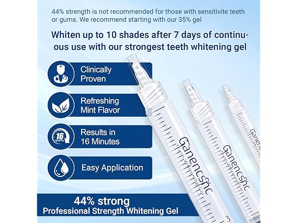 44% Ganencsnc 44% 10-Pack Teeth