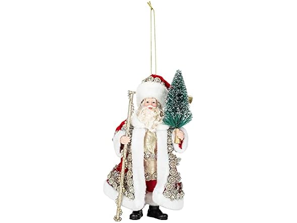 Kurt S. Adler 6.5" Fabriché™ Regal Red Santa Tree