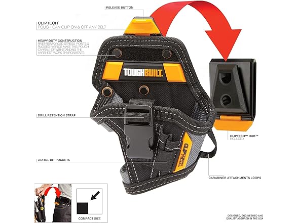 ToughBuilt TB-CT-20-S Compact Drill Holster - Header