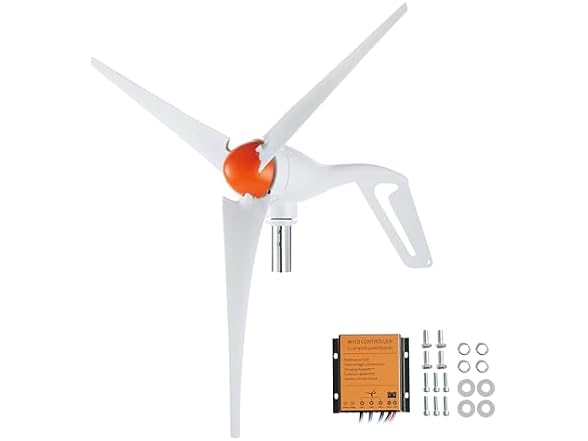 500W Wind Turbine Generator with Anemometer, 12V