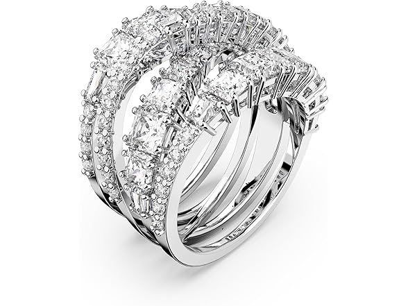 Swarovski Hyperbola Ring, Mixed Cuts (7)