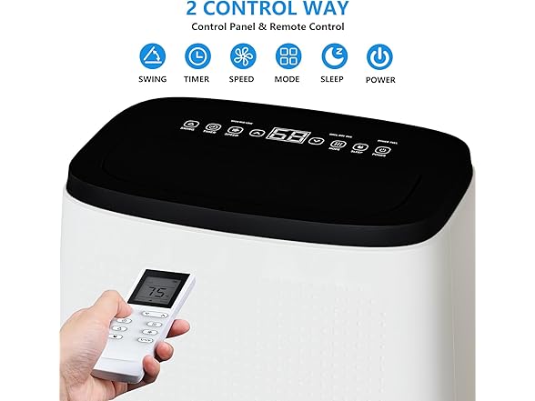 PioneerWorks 14000 BTU Portable Air Conditioners,Port