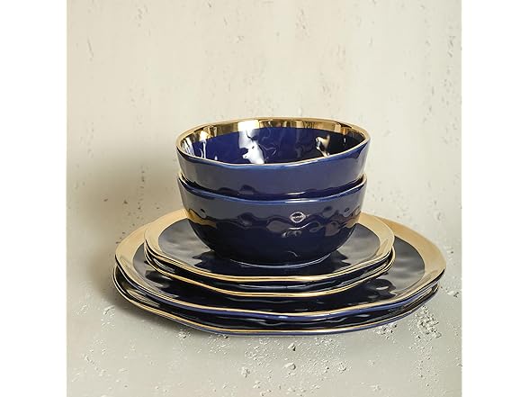 Stone Lain Porcelain 16 Piece Dinnerware Set