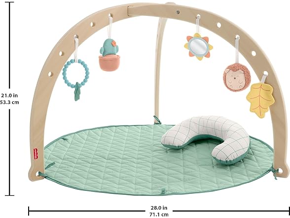 Fisher-Price Fisher-Price Wood Baby Playmat Lay & Pla