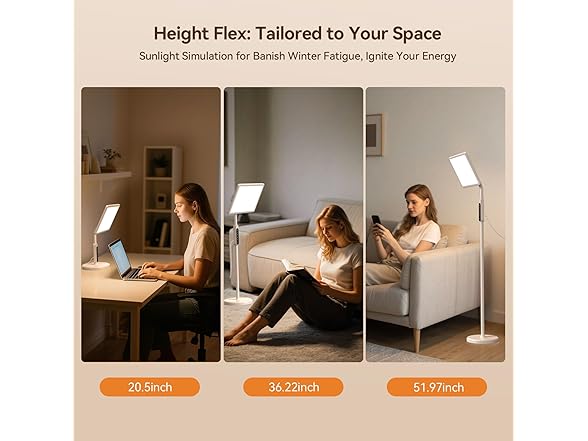 EVATEALE 12000 Lux Light Therapy Lamp