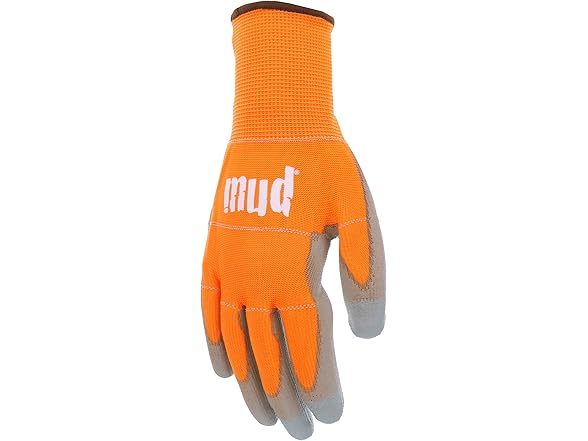 MUD 028O  Polyurethane Coating Gloves, Orange