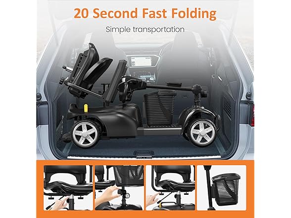 POWET W0893 Mobility Scooter3Wheelchair 3
