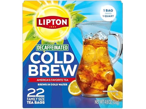 Lipton Cold Brew Decaf Tea 22ct