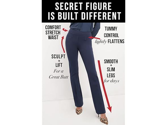 Rekucci Women (10) Secret Figure Pull-On Knit Pant