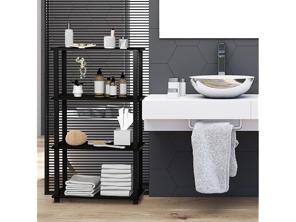 Furinno Storage Shelves 4-Tier Book Shelf