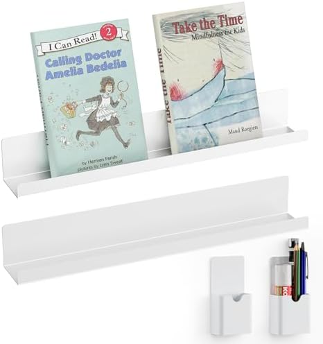 Dtuqyx Metal Magnetic Book Shelf: 17” Adsorption - Gallery 13