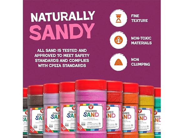 Hygloss Colored Sand – Spooky Black, Orange & Purple 25 lb