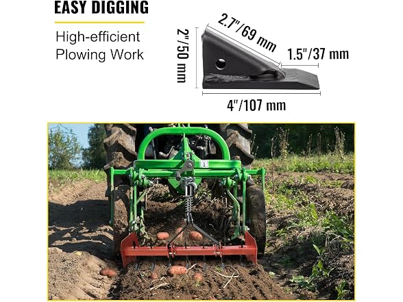 5pcs Box Blade Shank, 16\'\' Scarifier Shank