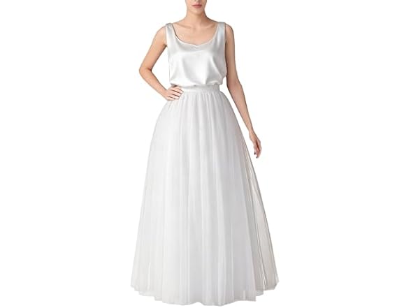 Wdpl Women (3X) Long Tulle Skirt Line Floor Skirts