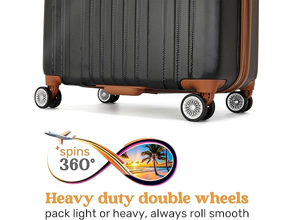 Collins 3Pc Retro Spinner Luggage Set