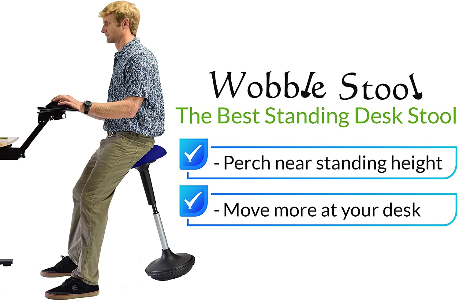 Wobble Stool Standing Desk Chair - Gallery 17