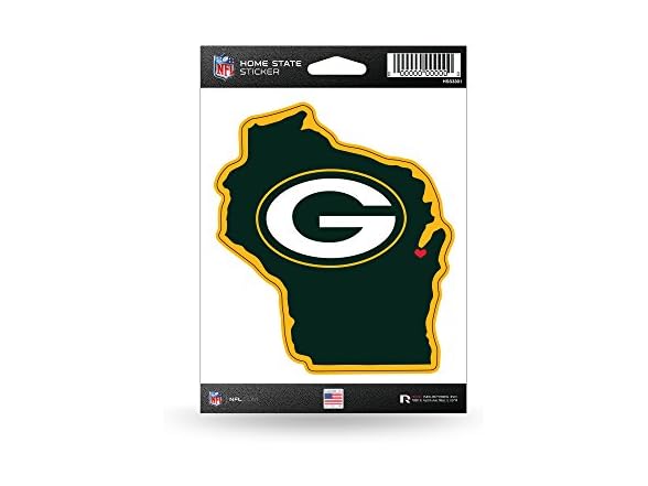 Green Bay Packers Home State Sticker