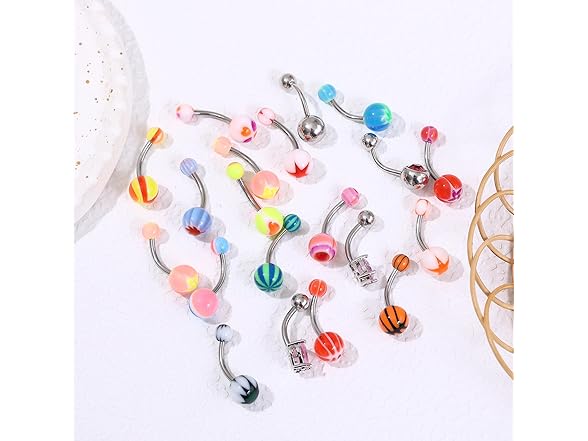 Taouzi Basketball Belly Rings
