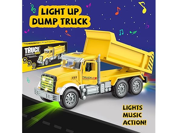 ALOTJOY Dump Truck Toy for Toddlers