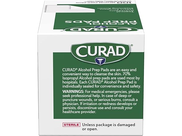 Curad Medium 2-Ply Sterile Alcohol Prep Pads
