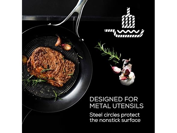 Circulon Clad Stainless Steel Frying Pan Skillet  12.5 Inch 