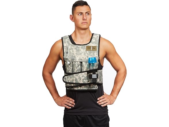 CROSS101 Ad Weighted Vest with Shoulder Pads (20lbs)
