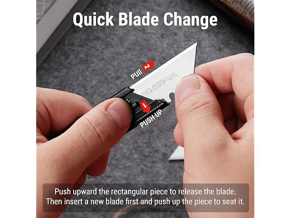 WORKPRO Folding Utility Knife,Blue