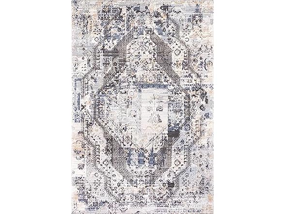 L'Baiet Anna Grey Oriental 2x6 Runner Rug