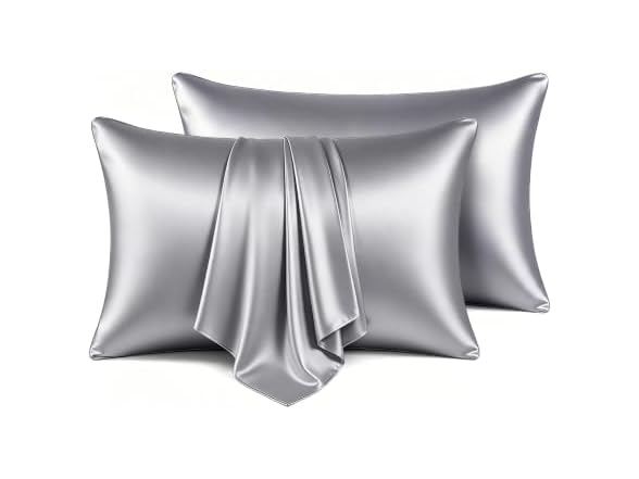 CloudCoz Satin Pillowcases Queen 2 Pack