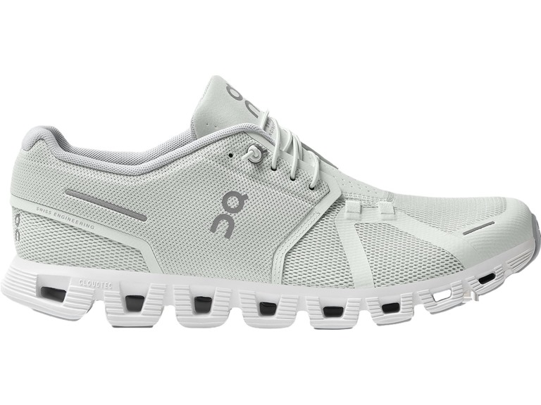 On Running Cloud 5 Men's Shoes Ice/White Size 14