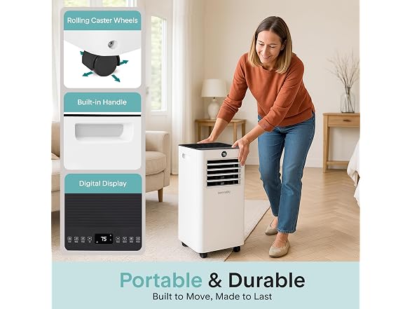 SereneLife 10,000 BTU Portable Air Conditioner
