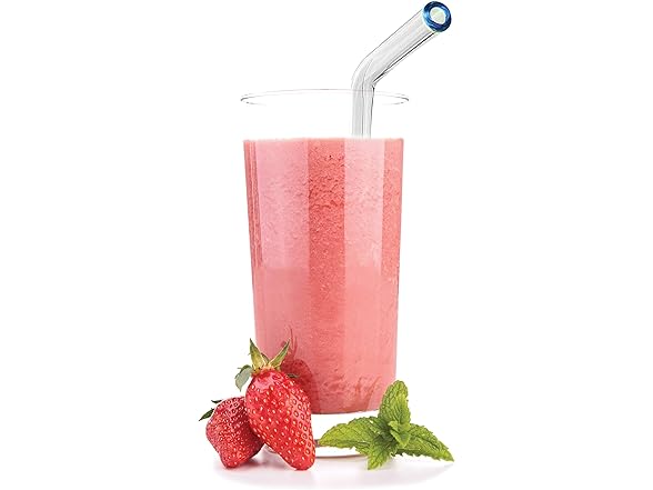 Extra-Wide 10mm Reusable Glass Drinking Straws