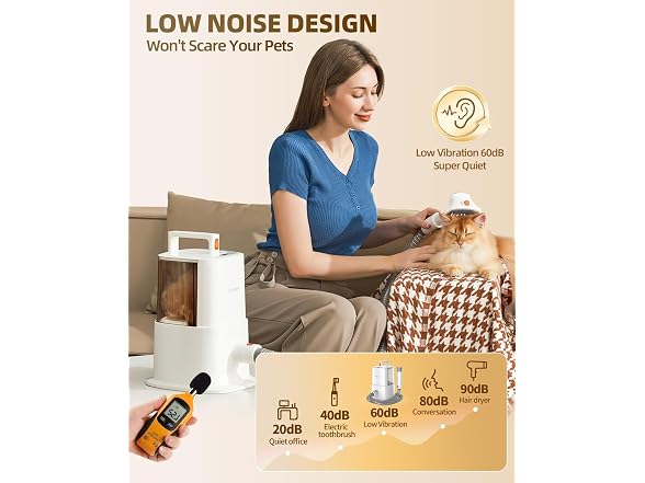 SIMPLEWAY Pet Grooming Vacuum, Dog Grooming Kit