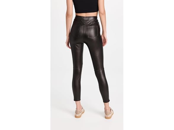 Spanx Women (S) Leather Like Ankle Skinny Pants