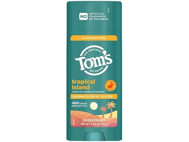 $4.99, Was $6.99, 28% Off! Toms of Maine Tropical Island Deodorant 3.25 oz dealfomo
