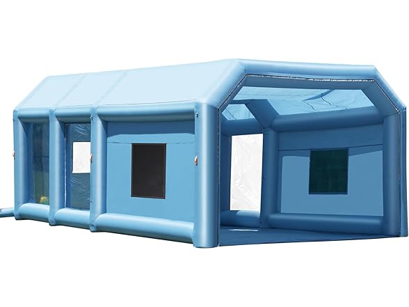 VEVOR Inflatable Paint Booth, 26.2 x 14.8 x 9.8 ft